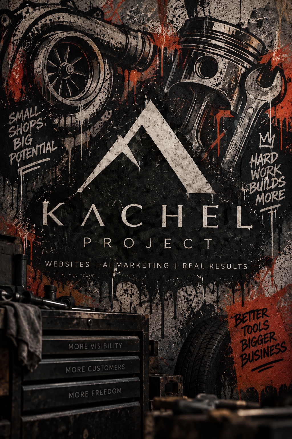 Small shop. Big presence. Kachel Project brand concept