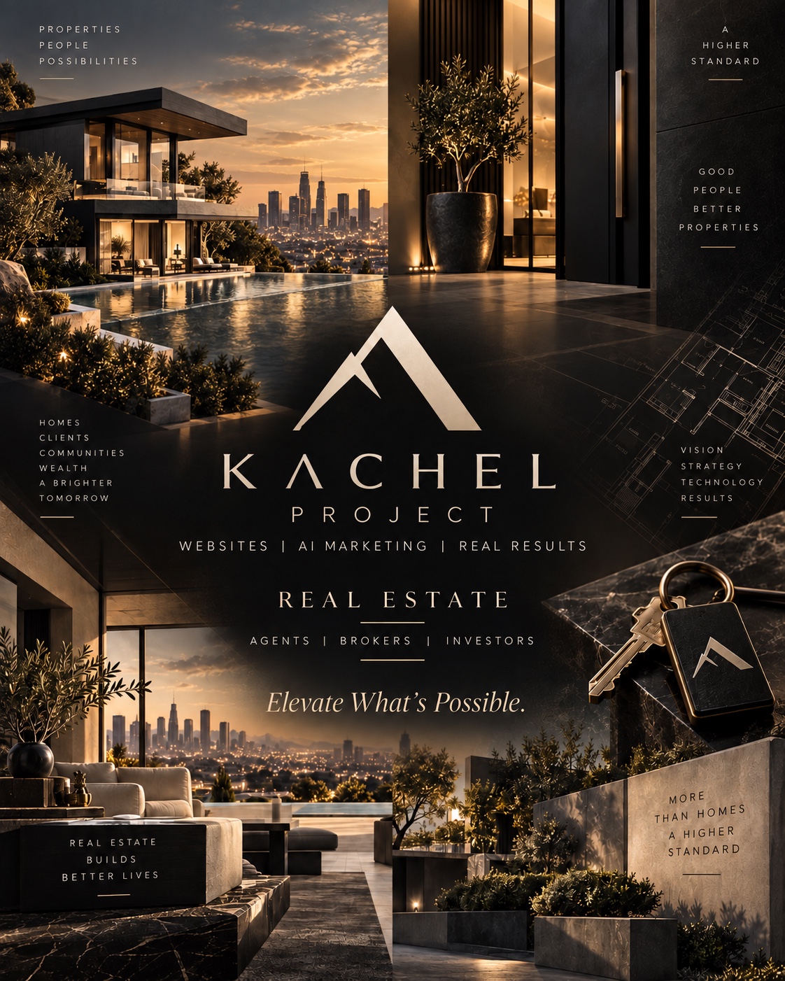 A higher standard. Kachel Project brand concept